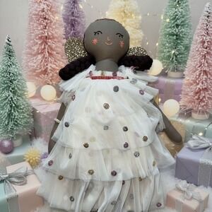 Meri Meri Florence Sequin Tulle Angel Doll with Dress & Wings